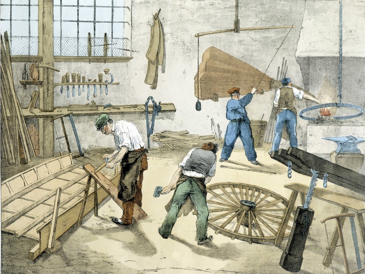 Litografia Jansona. 19 wiek. autorstwa Victor Janson