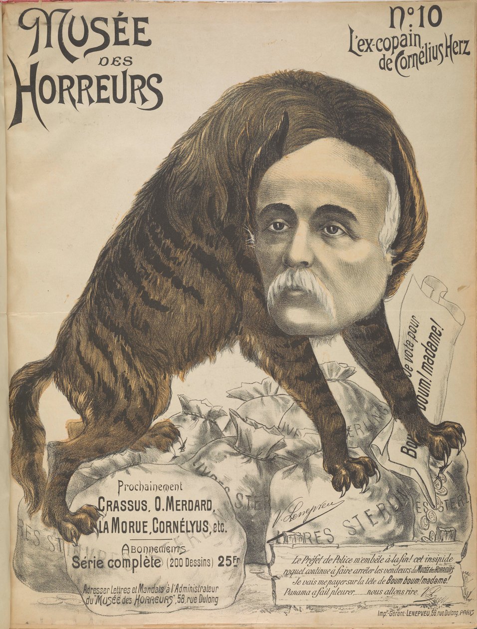 Muzeum horrorów Galeria horrorów: Georges Clemenceau, 1899. autorstwa Victor Lenepveu