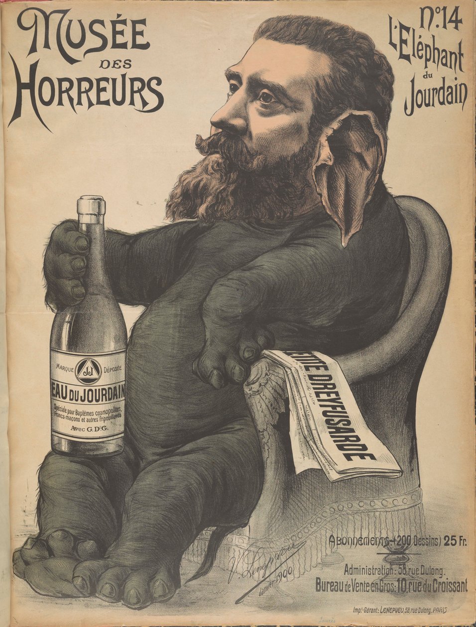 Muzeum horrorów Galeria horrorów: Jean Léon Jaurès, 1899. autorstwa Victor Lenepveu