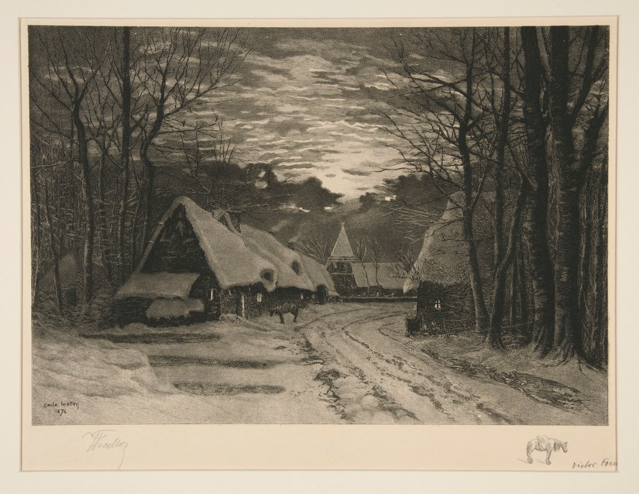 Wieczorny pokaz autorstwa Victor Louis Focillon