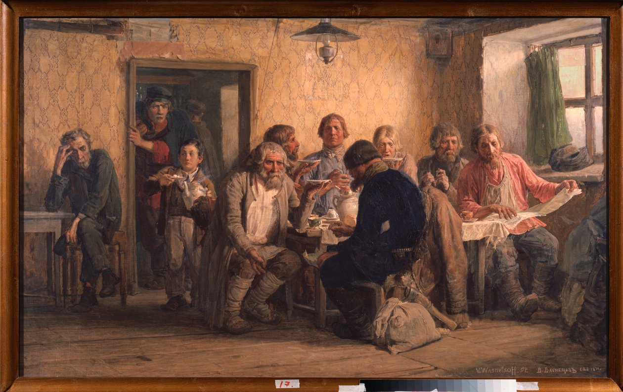 Herbaciarnia - Obraz Wiktora Michajłowicza Wasnetsowa (1848-1926), olej na płótnie autorstwa Victor Mikhailovich Vasnetsov