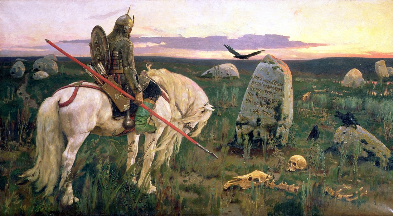 Rycerz na rozdrożu, 1882 autorstwa Victor Mikhailovich Vasnetsov