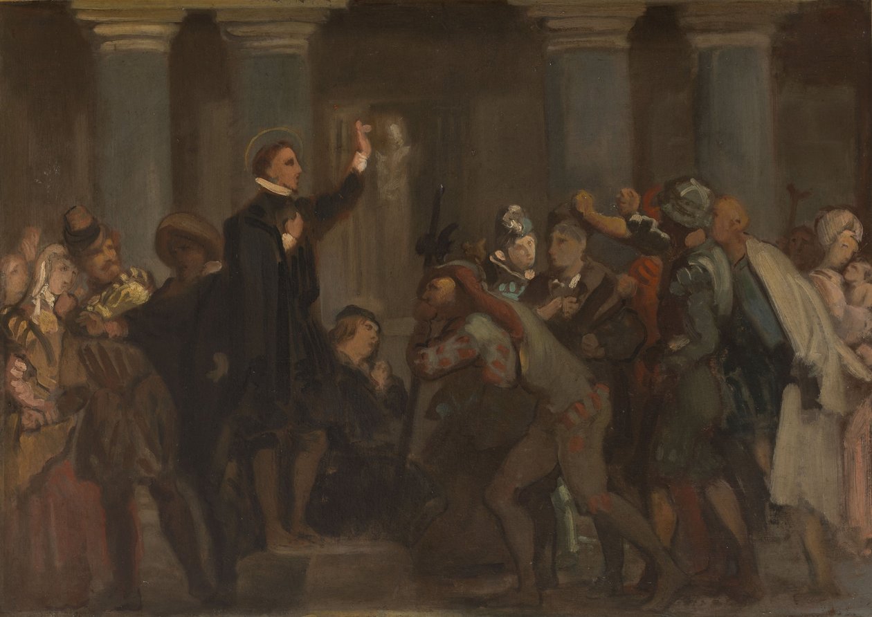 Szkic kościoła Saint-Séverin: L