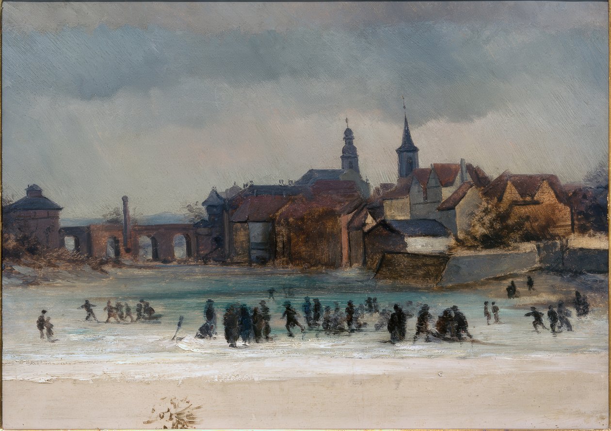 Widok na Sachsenhausen i Stary Most autorstwa Victor Müller