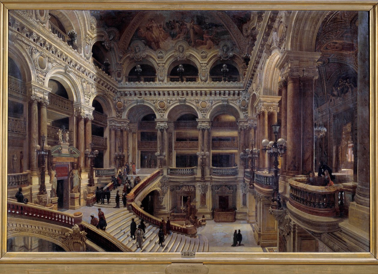 Otwarcie Opery Paryskiej w 1880 r. Obraz Victora Navleta (1819-1886) 1880 wym. 1,31 x 1,96 m Paryż, musee d