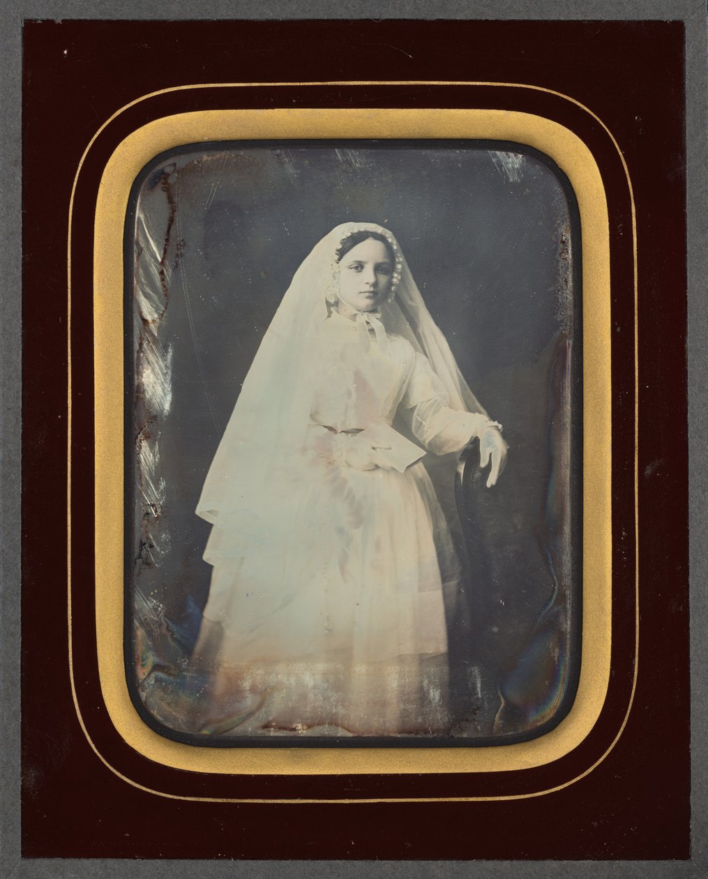 Portret dziewczynki, ok. 1853 (zdjęcie) autorstwa Victor Plumier