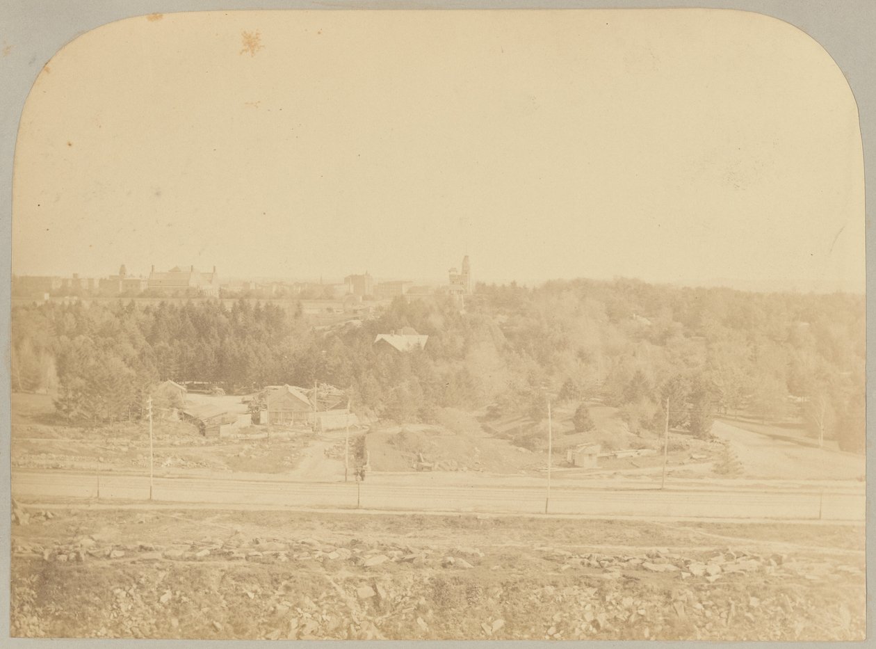Pl. XVIII. Central Park widziany z Muzeum autorstwa Victor Prevost, Gaston L. Feuardent and Co., New York