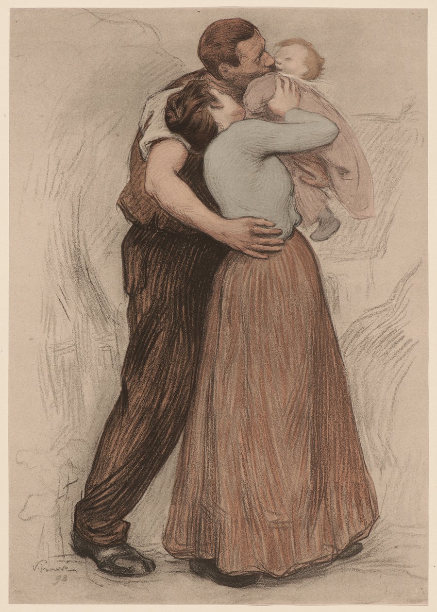 Pocałunek Pocałunek, 1898. autorstwa Victor Prouvé