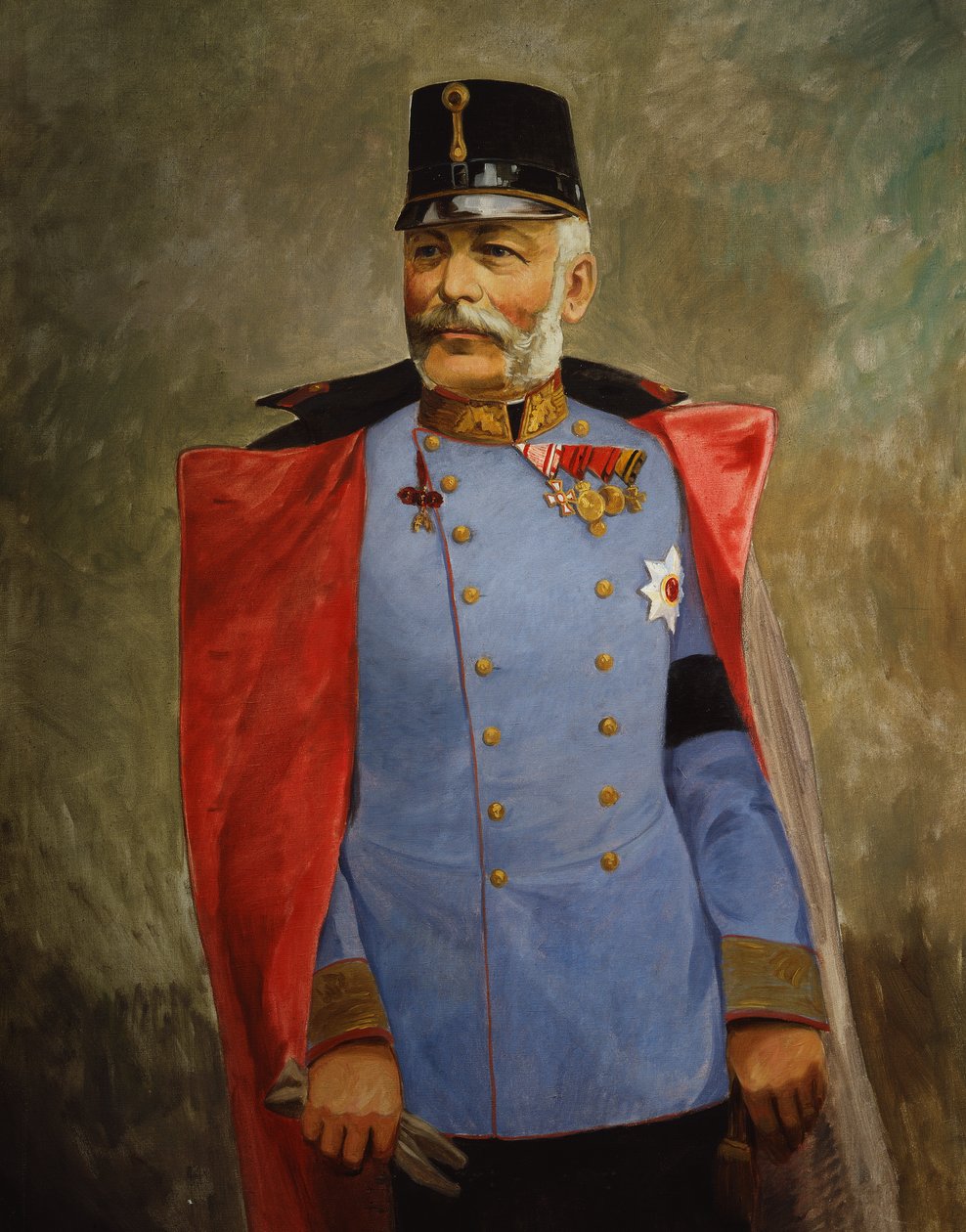 Arcyksiążę Fryderyk, książę cieszyński, ok. 1916 r. (olej na płótnie) autorstwa Vienna Nedomansky Studio