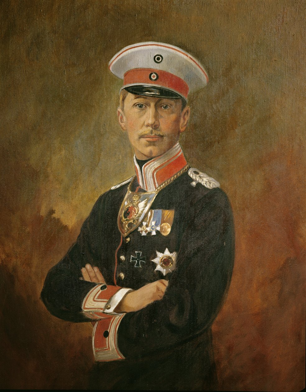 Książę koronny Wilhelm Hohenzollern, ok. 1916 r. (olej na płótnie) autorstwa Vienna Nedomansky Studio