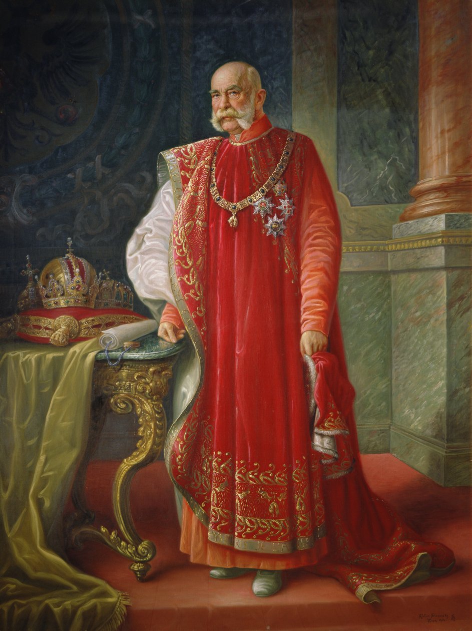 Franciszek Józef I z Austrii, ok. 1916 r. (olej na płótnie) autorstwa Vienna Nedomansky Studio