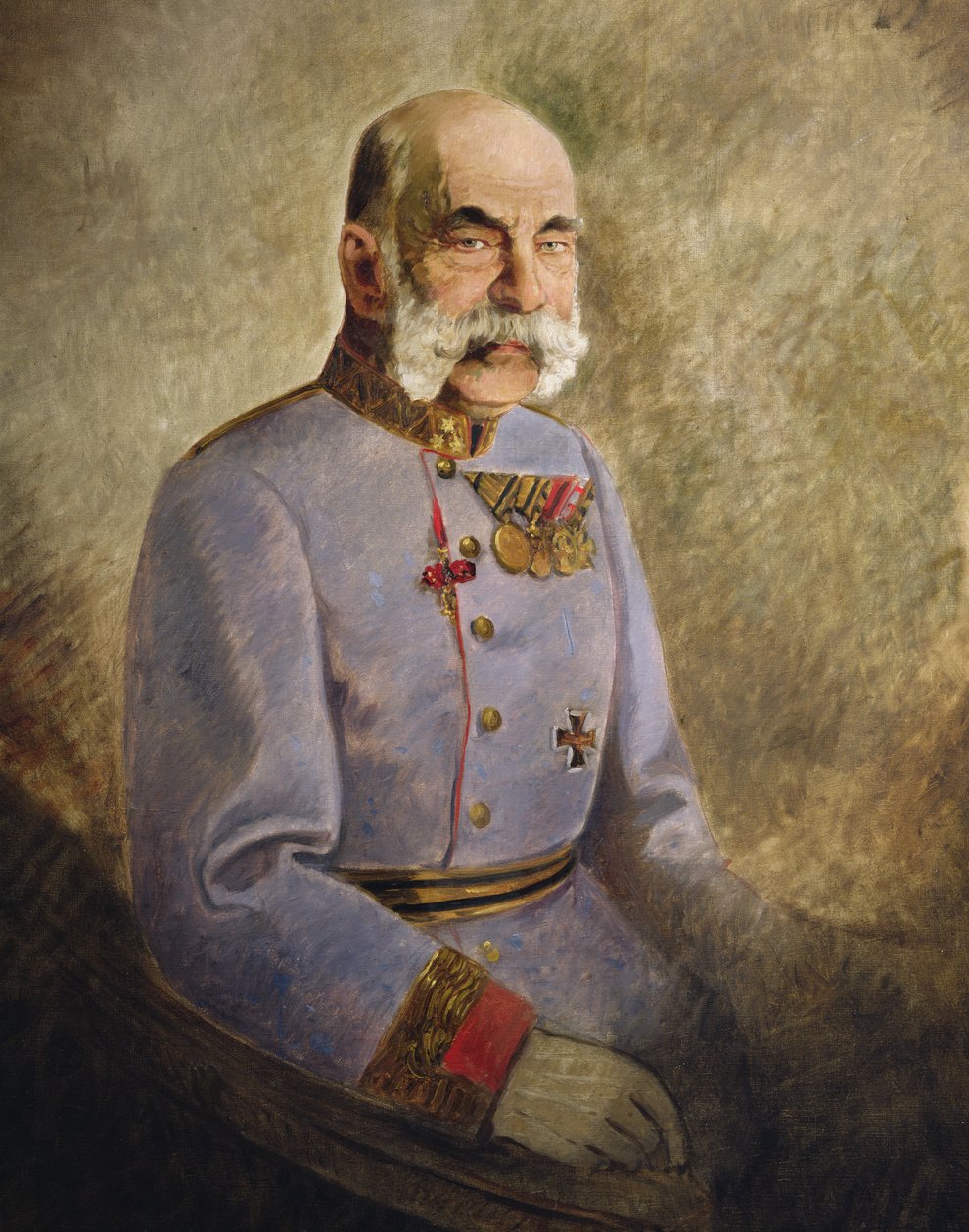 Franciszek Józef I z Austrii, ok. 1916 r. (olej na płótnie) autorstwa Vienna Nedomansky Studio