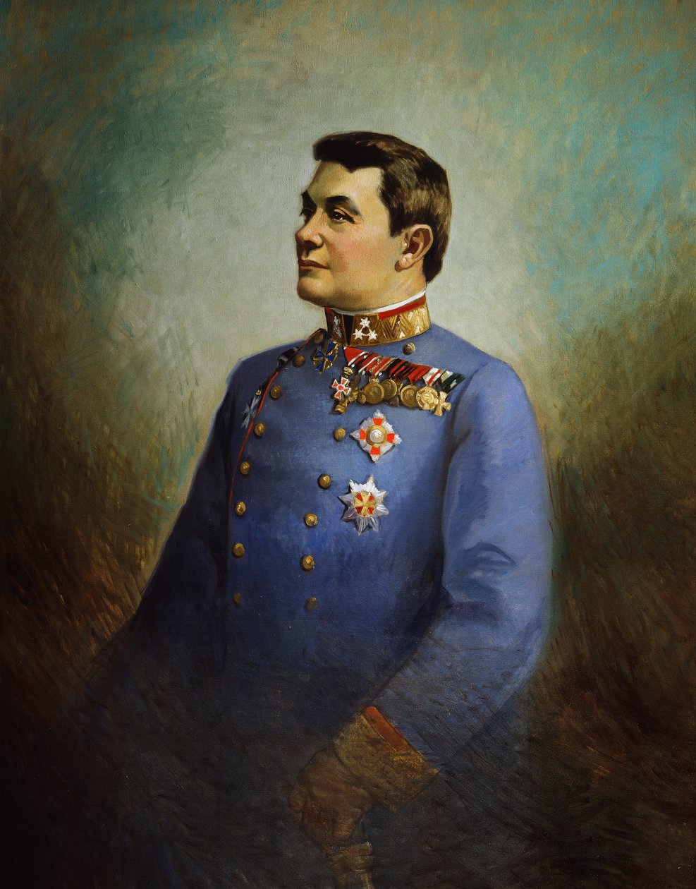 Generał Hermann Baron Kovess von Kovesshaza, ok. 1916 r. (olej na płótnie) autorstwa Vienna Nedomansky Studio