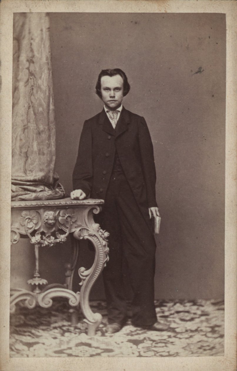 Portret kompozytora Antona Rubinsteina 1829-1894. autorstwa Vienna . Photo studio Franz Schultz