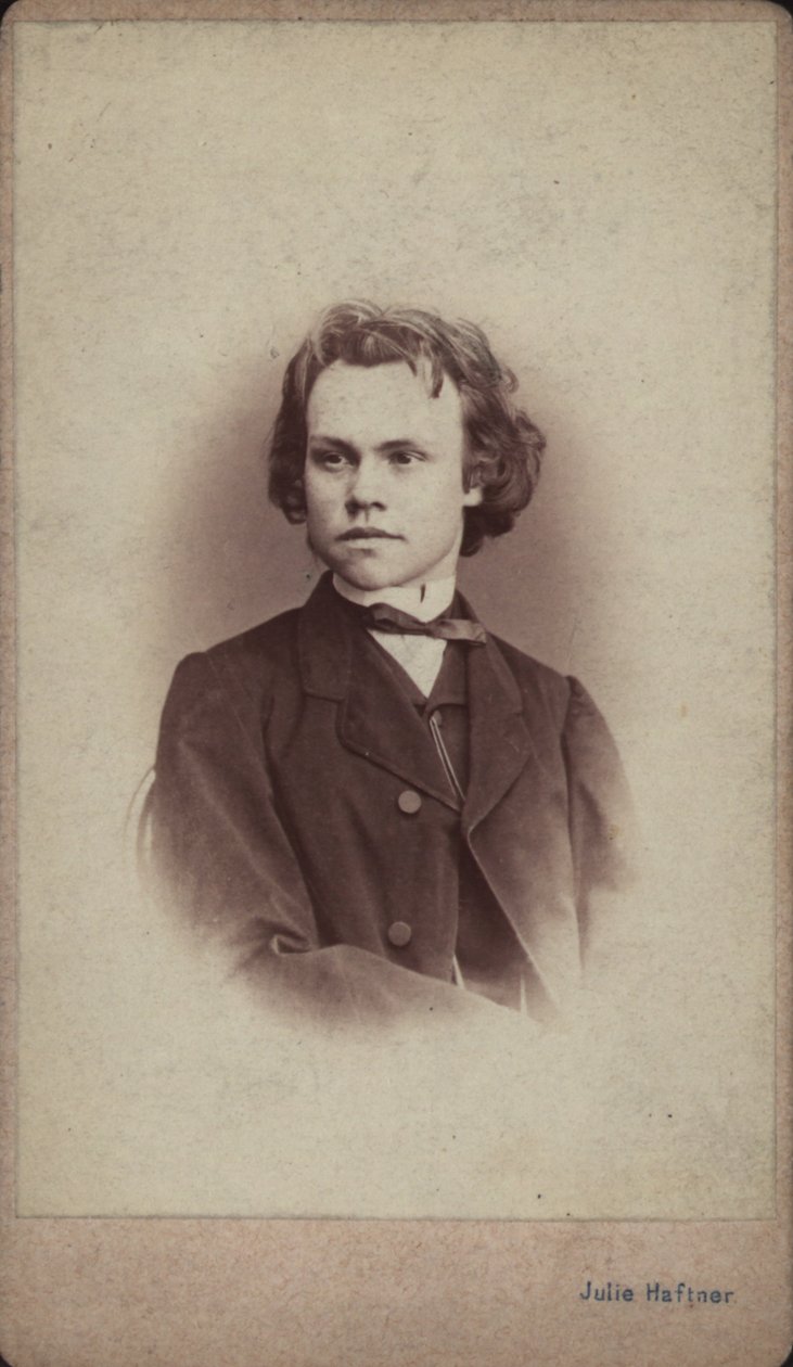 Portret kompozytora Antona Rubinsteina 1829-1894. autorstwa Vienna . Photo studio Julie Haftner