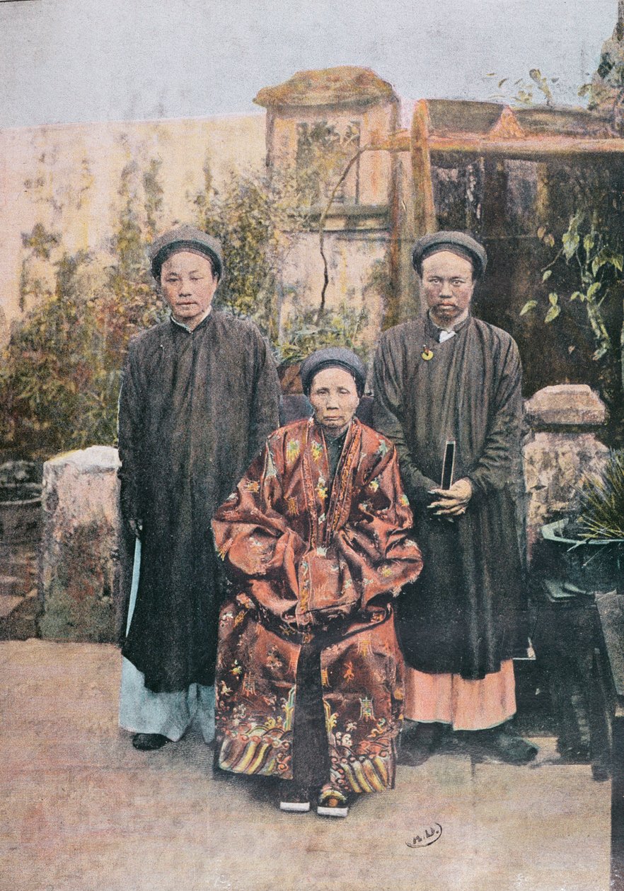 Rodzina wybitnych obywateli Faifo, koniec XIX wieku autorstwa Vietnamese School