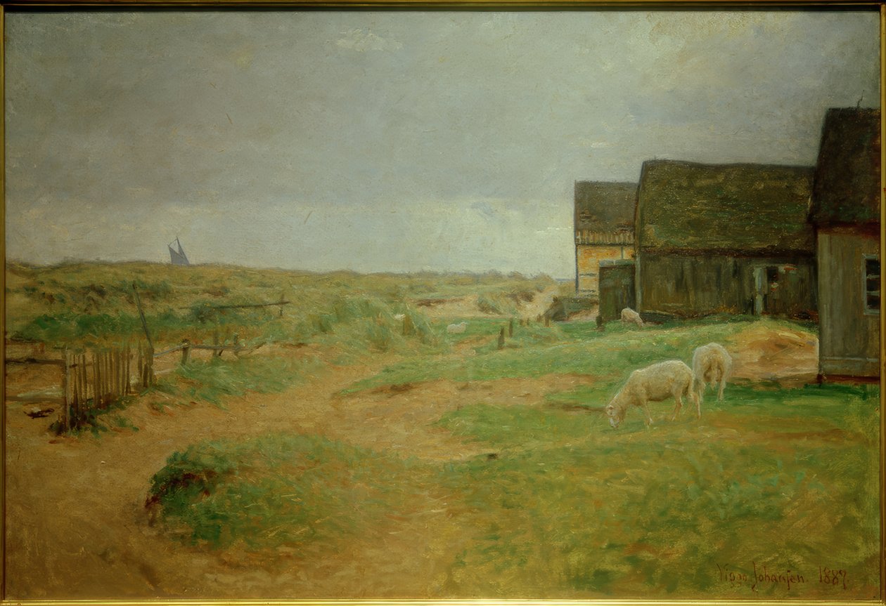 Stare domy w Skagen autorstwa Viggo Johansen