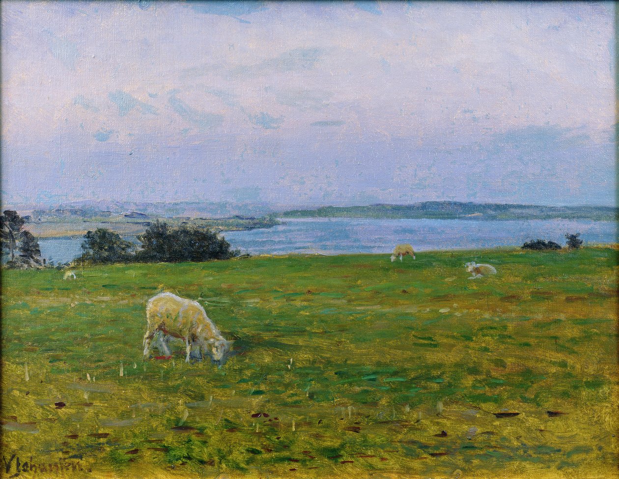 Wypas owiec, Osterby, Skagen autorstwa Viggo Johansen