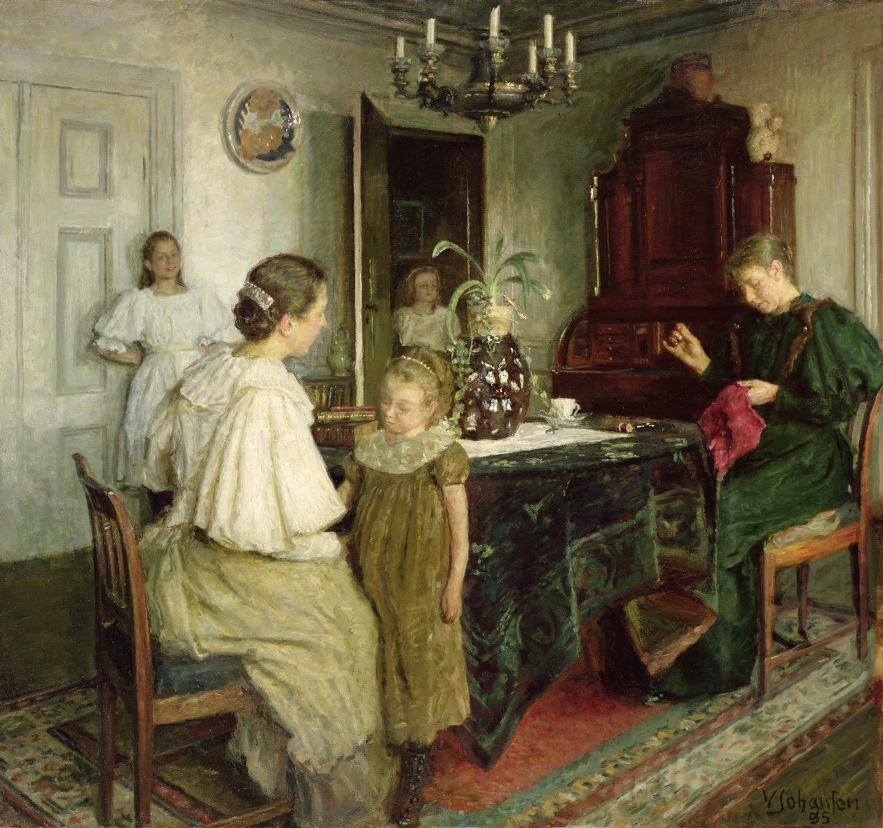 Rodzina artysty, 1895 autorstwa Viggo Johansen