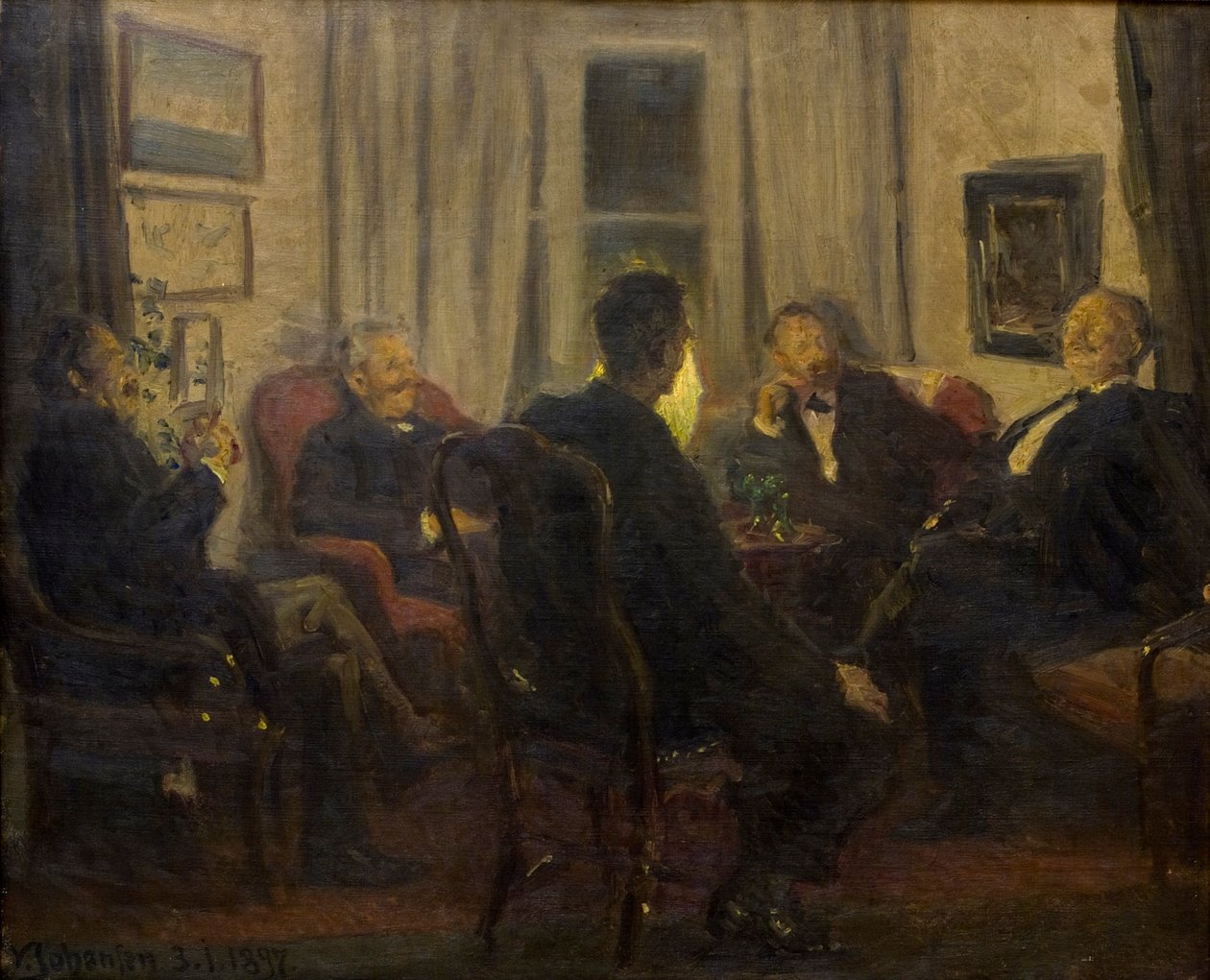 Wśród artystów, autorstwa Viggo Johansen