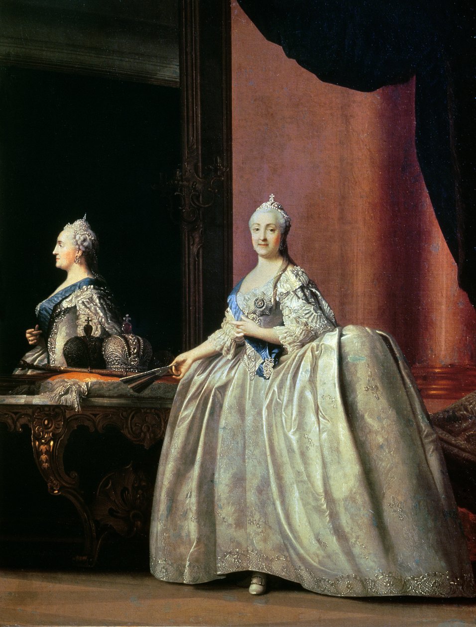 Cesarzowa Katarzyna II przed lustrem, 1779 autorstwa Vigilius Erichsen