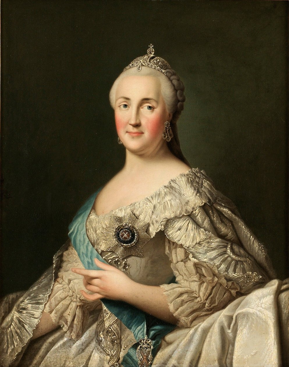 Portret cesarzowej Katarzyny II 1729-1796, c. 1780 autorstwa Vigilius Erichsen