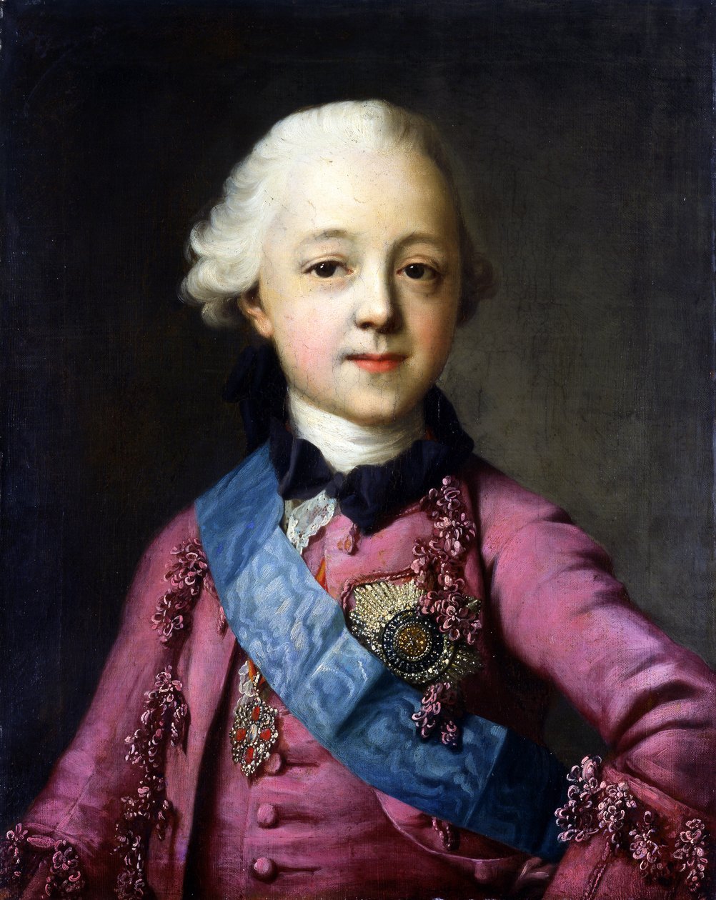 Portret wielkiego księcia Pawła Pietrowicza 1754-1801 autorstwa Vigilius Erichsen