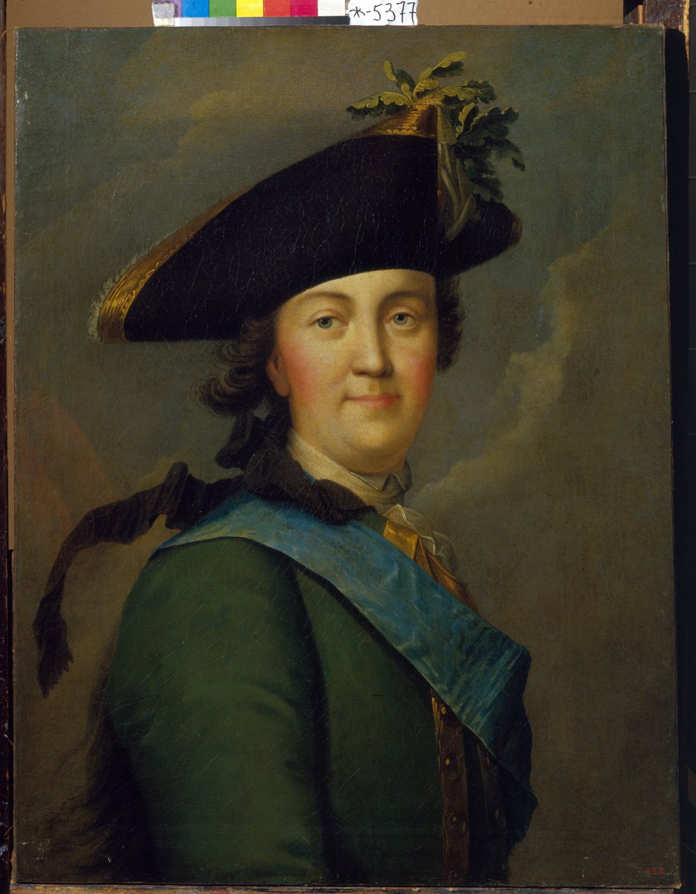 Portret cesarzowej Katarzyny II w mundurze ratownika autorstwa Vigilius Erichsen