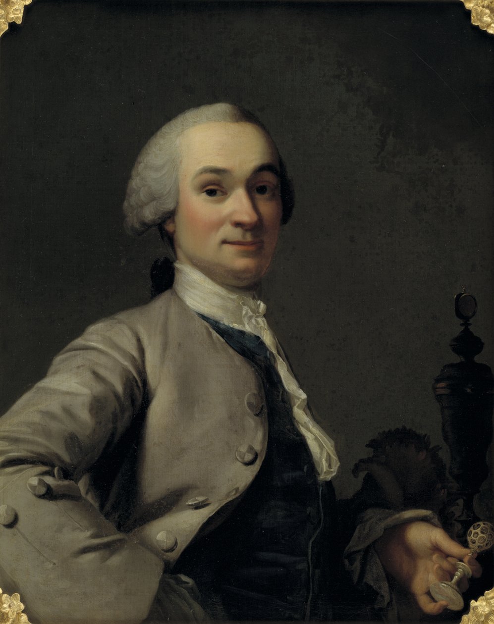 Portret Lorenza Spenglera, Ivory Turnera i kuratora duńskiej Królewskiej Kunstkammer autorstwa Vigilius Eriksen