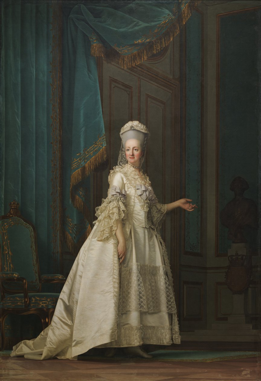 Królowa wdowa Juliane Marie autorstwa Vigilius Eriksen