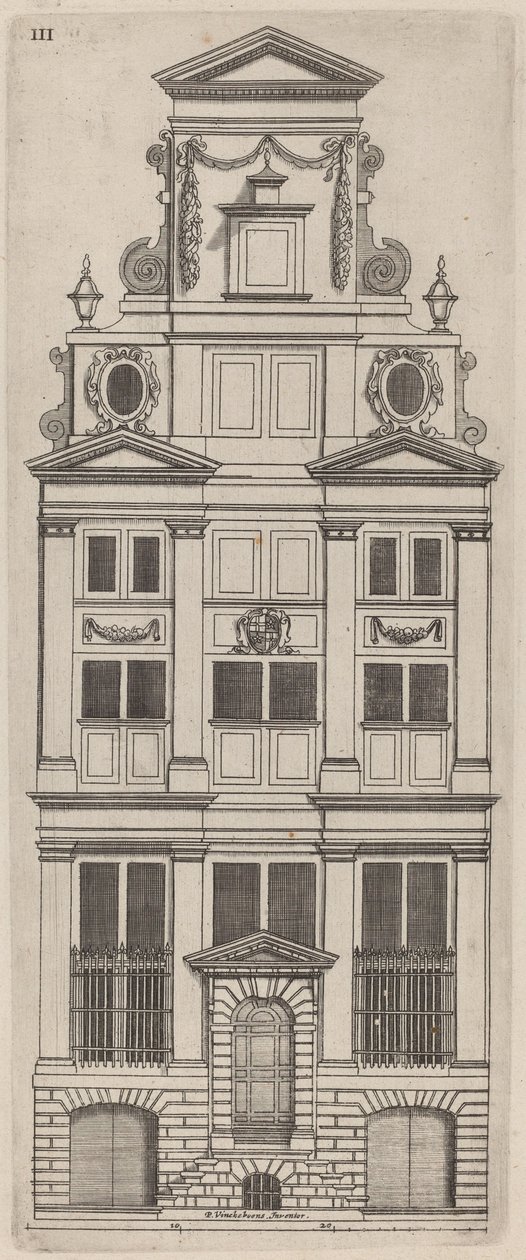 Holenderska Elewacja Elewacyjna: pl. 3 autorstwa Vignola