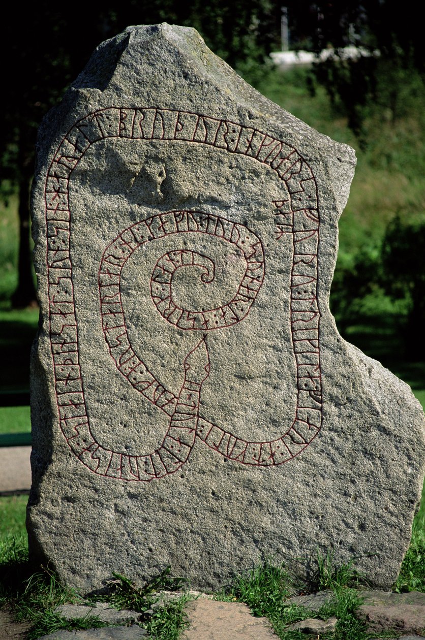 Kamień runiczny przed zamkiem Gripsholm autorstwa Viking