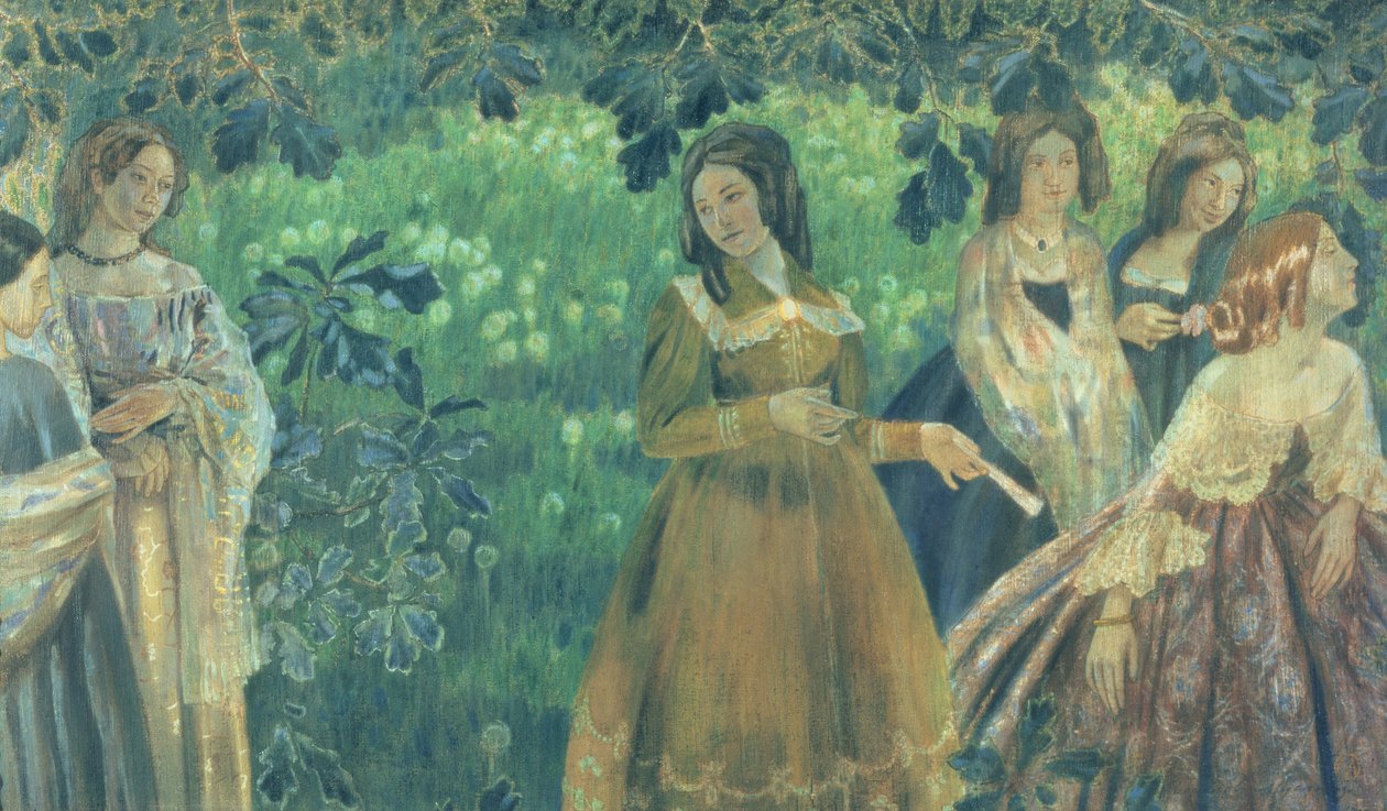 Szmaragdowy naszyjnik, 1903-04 autorstwa Viktor Elpidiforovich Borisov Musatov