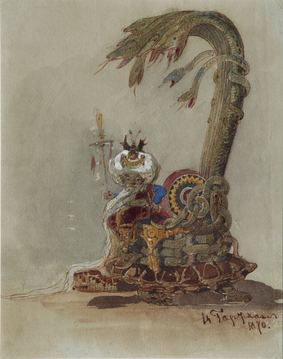 Scenografia do opery Rusłan i Ludmiła M. Glinki autorstwa Viktor Alexandrovich Hartmann