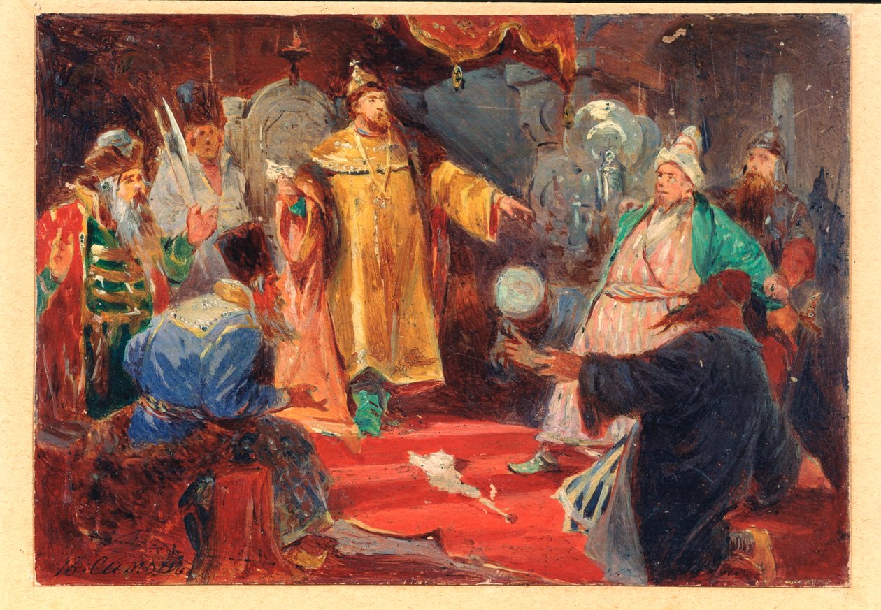 Car Iwan III (red. Wielki autorstwa Viktor Andreyevich Simov