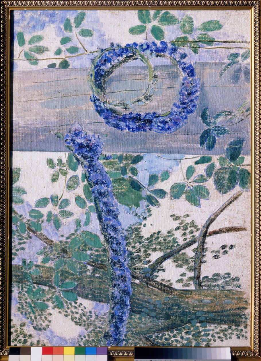 „Les guirlandes de bleuets” Obraz Wiktora (Victor) Borisov-Musatov (Borisov Musatov) (1870-1905) 1905 Państwowa Galeria Trietiakowska, Moskwa autorstwa Viktor Elpidiforovich Borisov Musatov