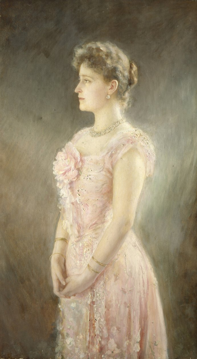 Portret cesarzowej Aleksandry Fiodorowny Rosji 1872-1918, żony cara Mikołaja II, 1901 autorstwa Viktor Karlovich Stemberg