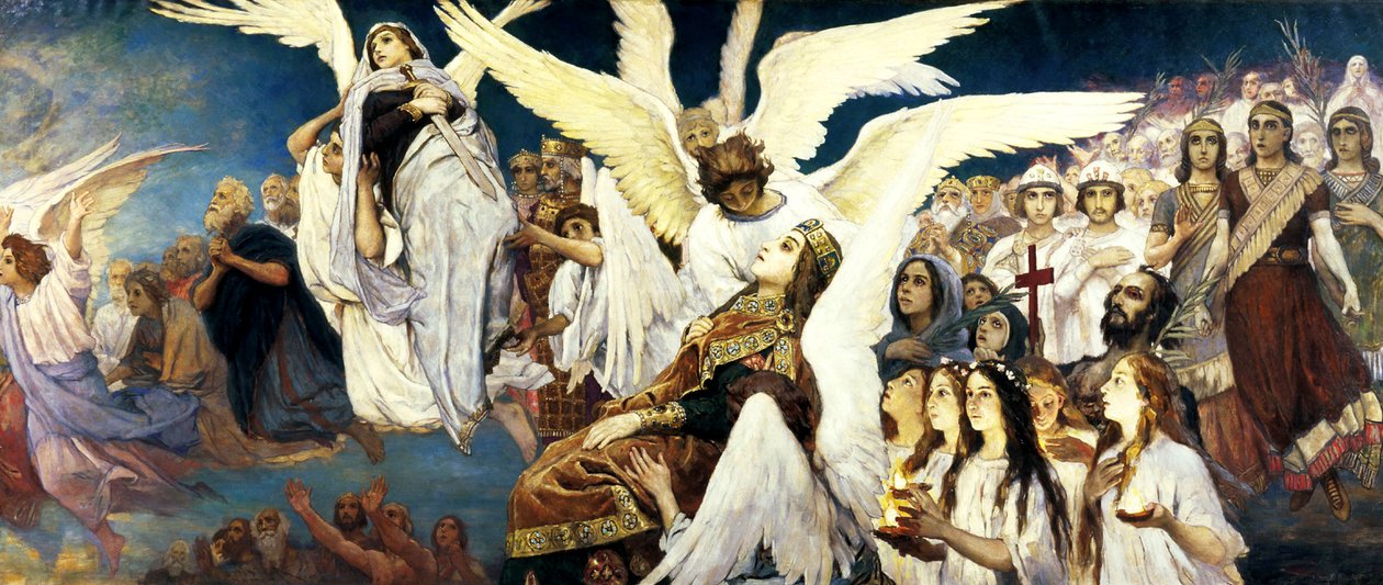 Przed rajem, część prawa, 1885-1896. autorstwa Viktor Mikhaylovich Vasnetsov