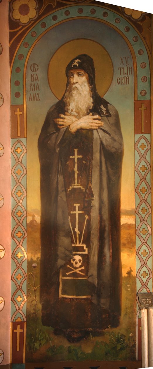 Św. Barlaam z Chutynia, 1885-1896 autorstwa Viktor Mikhaylovich Vasnetsov