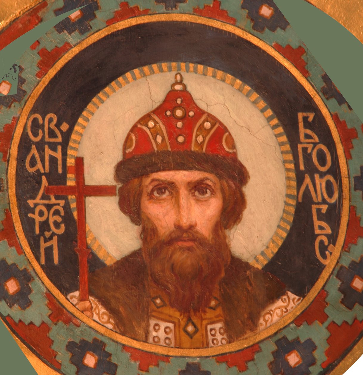 Święty Wielki Książę Andriej Bogolubski, 1885-1896 autorstwa Viktor Mikhaylovich Vasnetsov