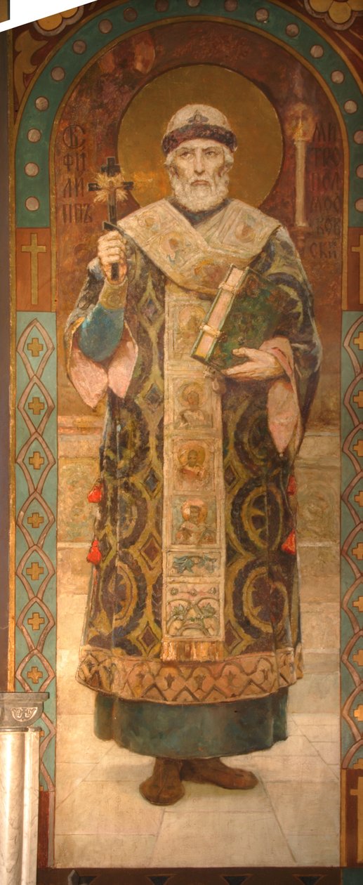 Św. Filip, metropolita moskiewski, 1885-1896 autorstwa Viktor Mikhaylovich Vasnetsov