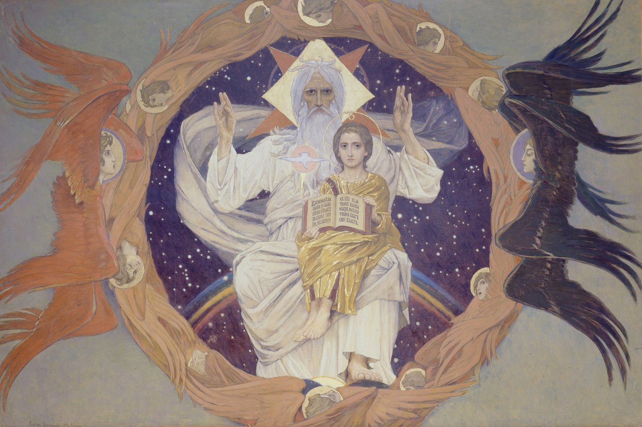 Święta Trójca Otechestwo, 1907 autorstwa Viktor Mikhaylovich Vasnetsov