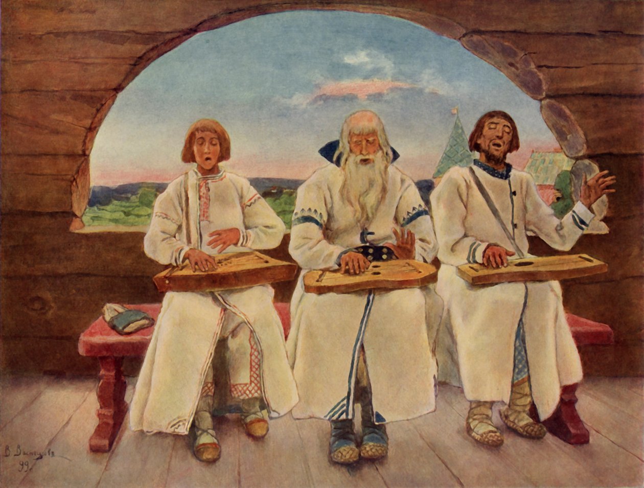 Muzycy, 1899, 1965. autorstwa Viktor Mikhaylovich Vasnetsov