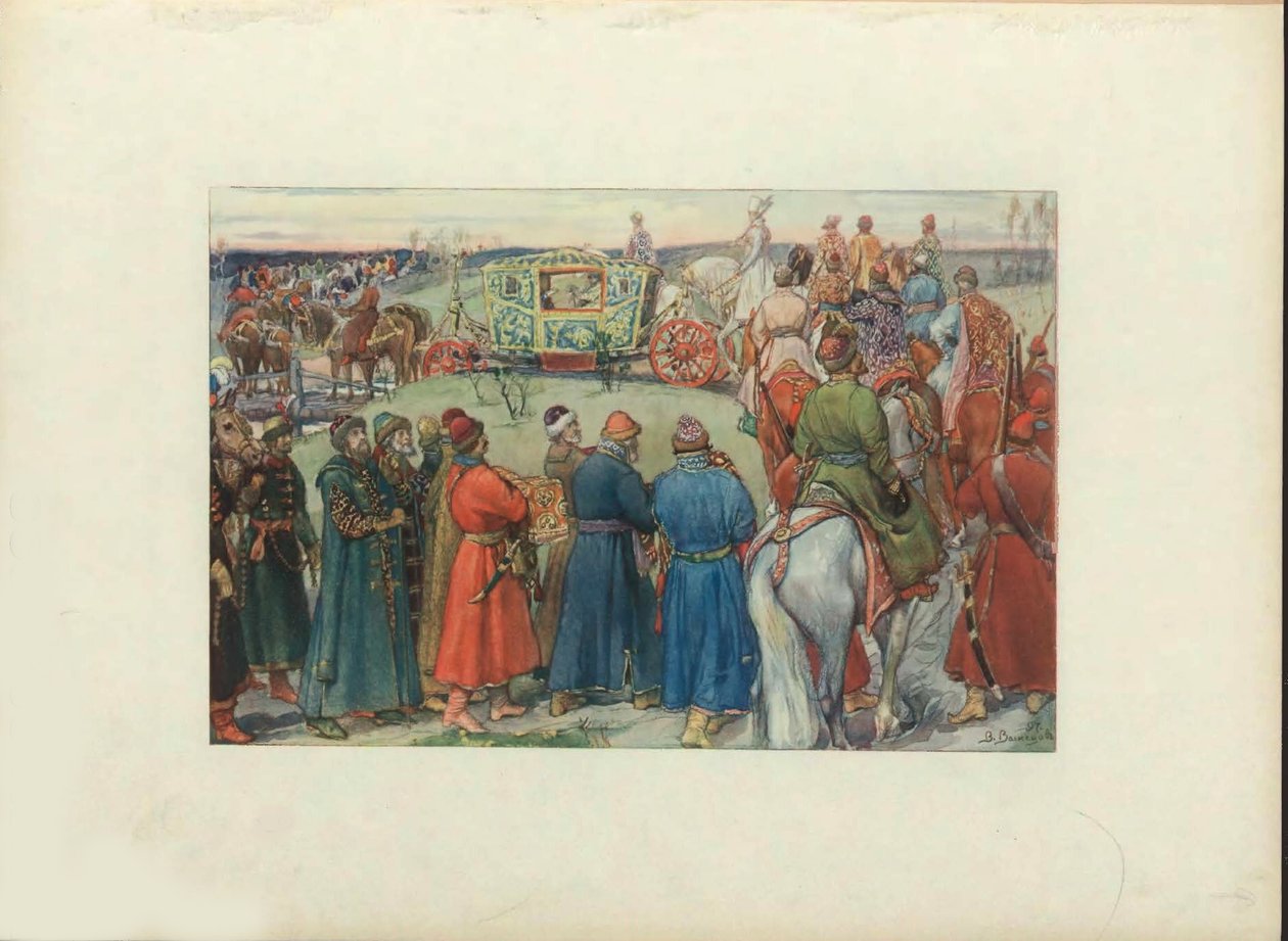 Cars Aleksiej Michajłowicz Jazda na polowanie, 1896 autorstwa Viktor Mikhaylovich Vasnetsov