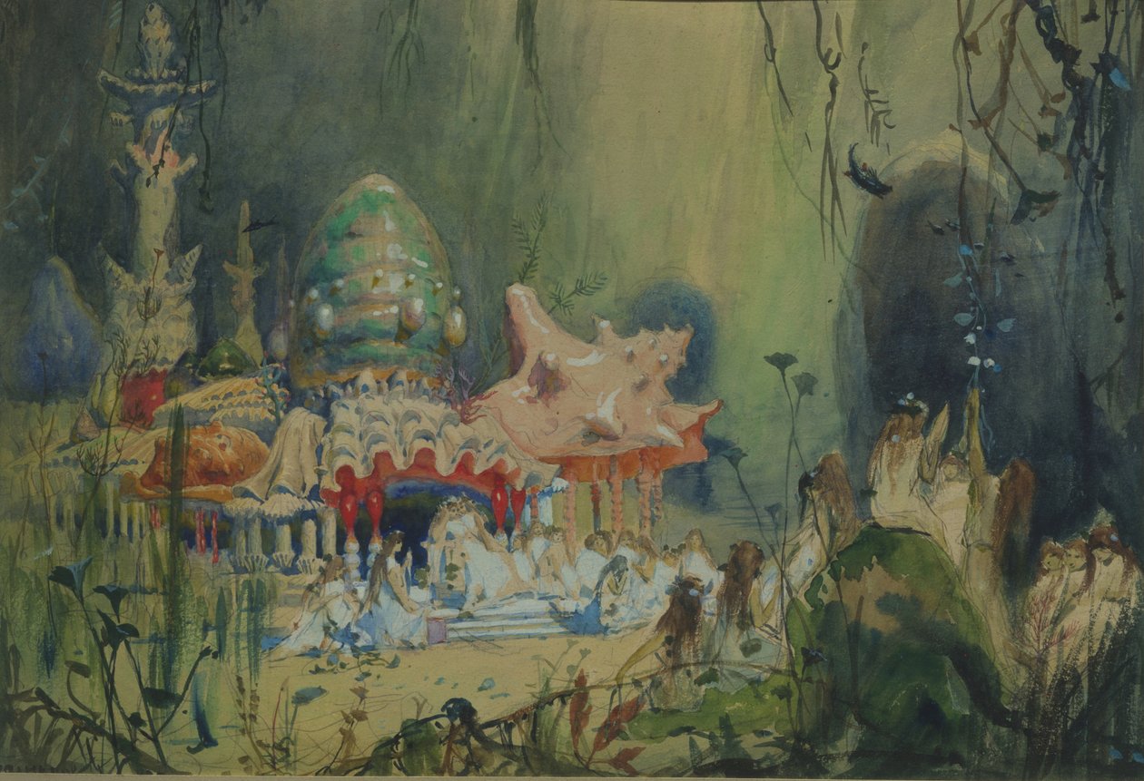 Podwodne królestwo. Scenografia do opery Rusałka A. Dargomyzhsky