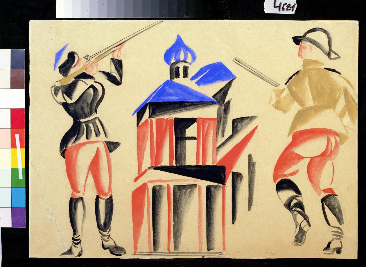 Strzelanie (strzały) autorstwa Viktor Sergeyevich (1887 1954) Bart
