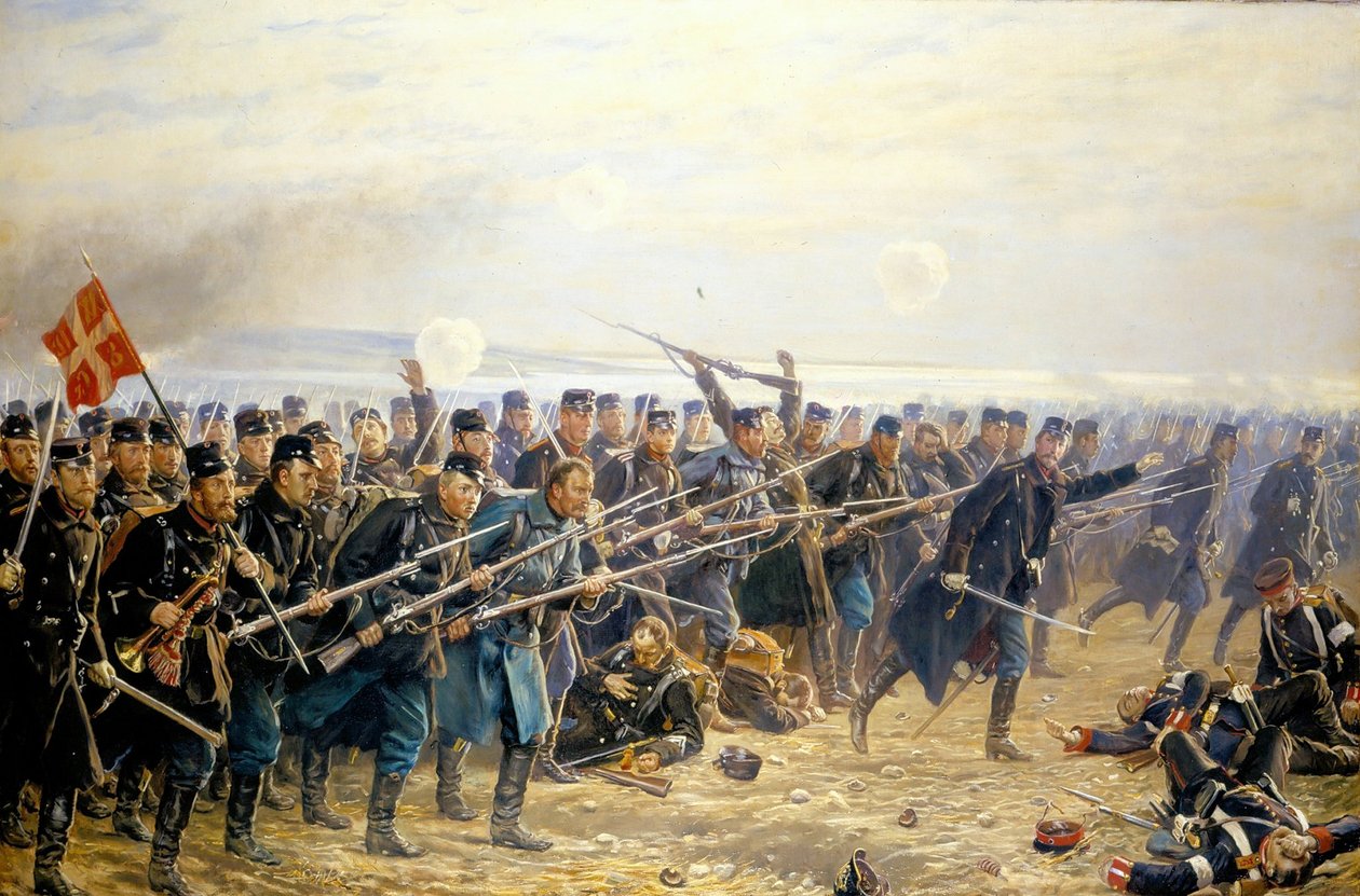 Atak 8. Brygady na Dybbl 18 kwietnia 1864 r. autorstwa Vilhelm Rosenstand