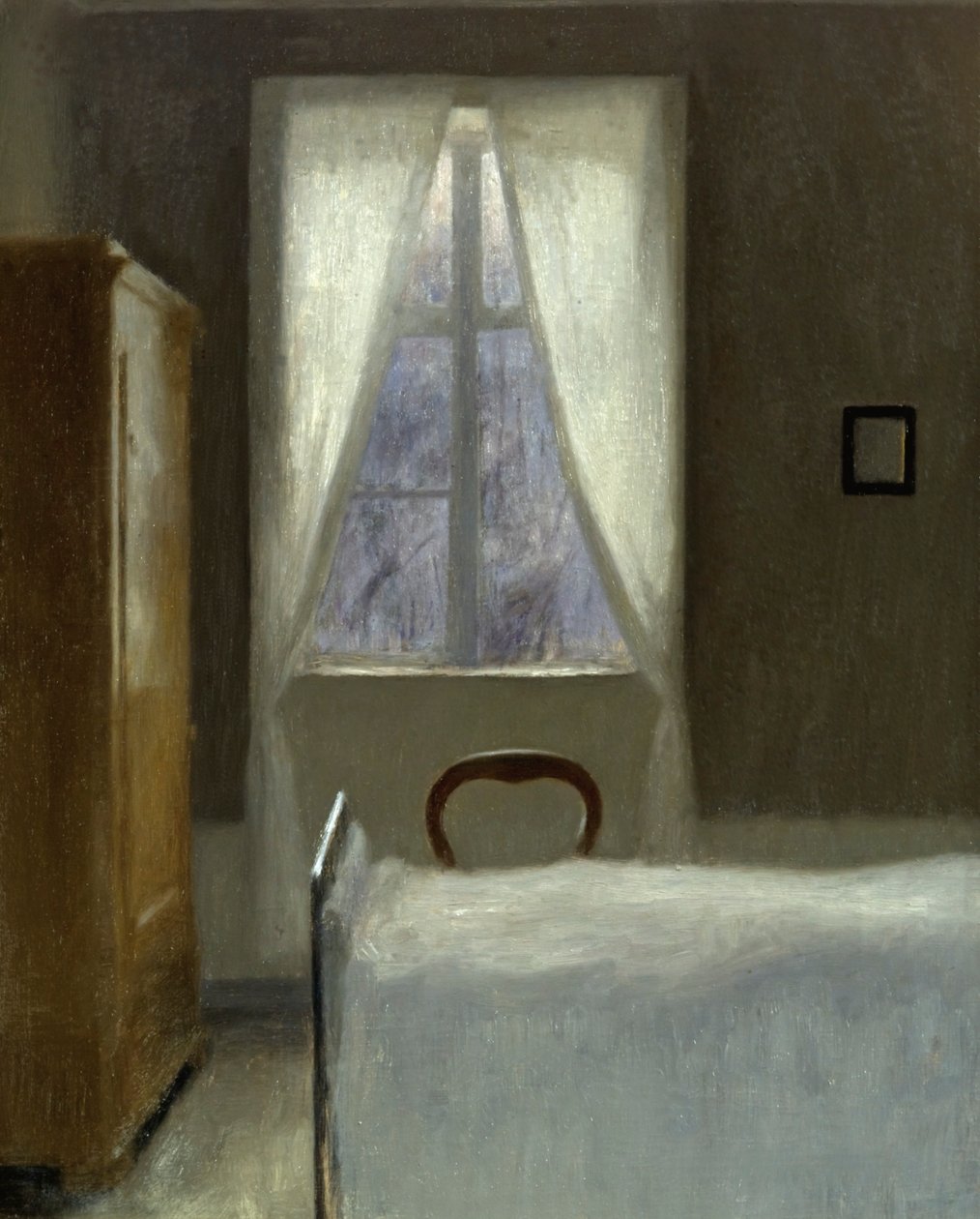 Wnętrze autorstwa Vilhelm Hammershøi