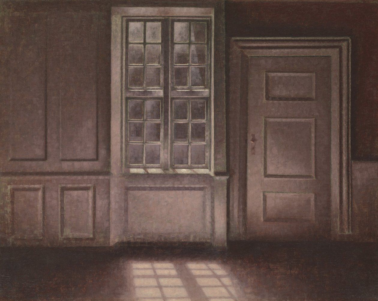 Światło księżyca, Strandgade 30, 1900-1906. autorstwa Vilhelm Hammershøi