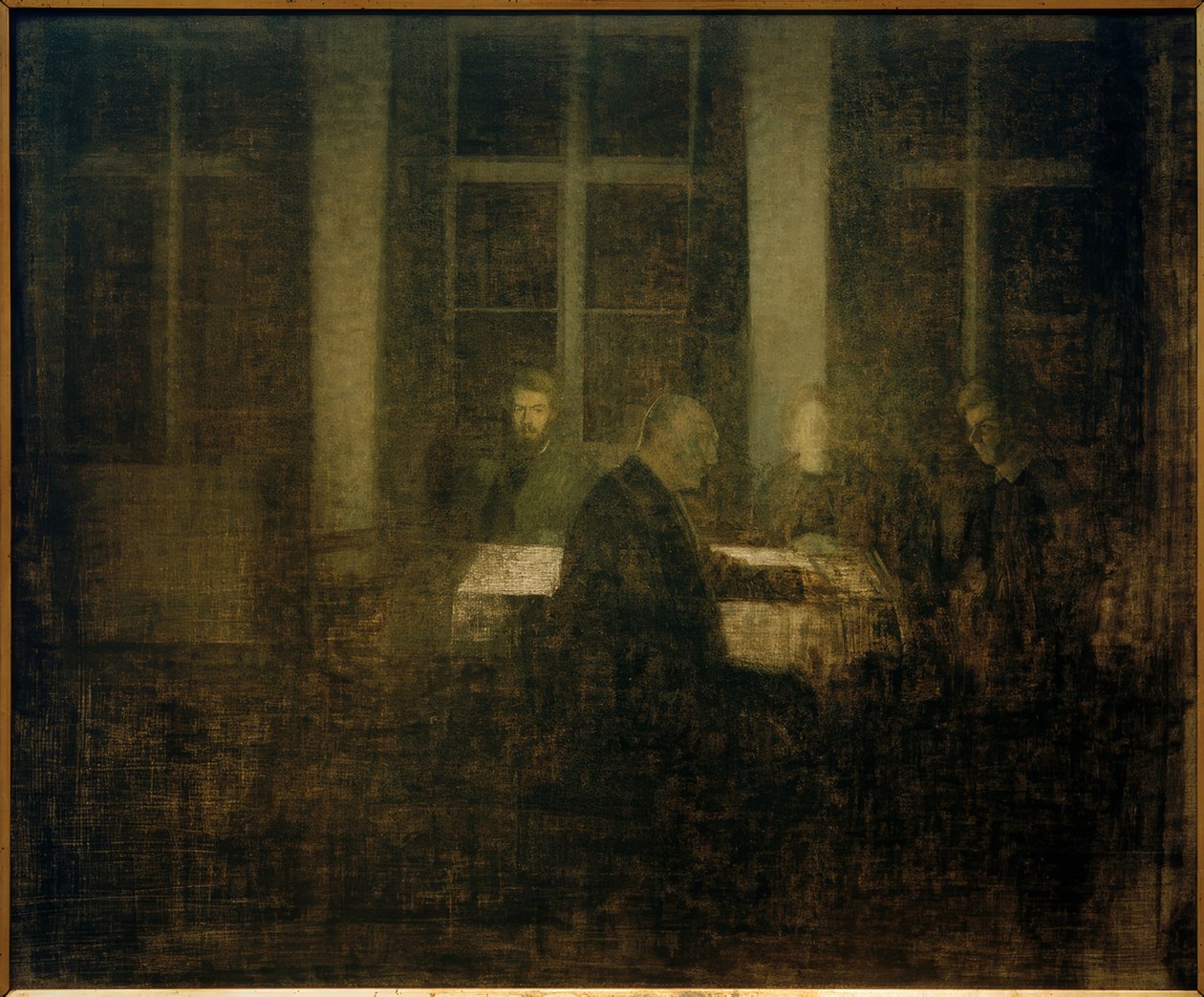 Wieczór w pokoju autorstwa Vilhelm Hammershoi